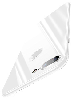 Защитное стекло Baseus 4D Tempered Back Glass (SGAPIPH8P-4D0S) для задней панели iPhone 8 Plus (Silver)