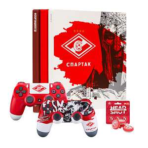 PS4 PRO Спартак с двумя геймпадами и стиками