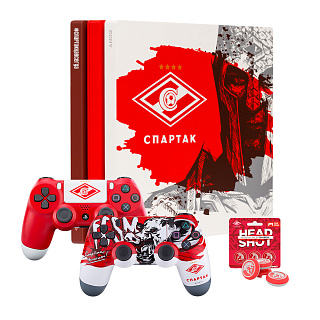 PS4 PRO Спартак с двумя геймпадами и стиками