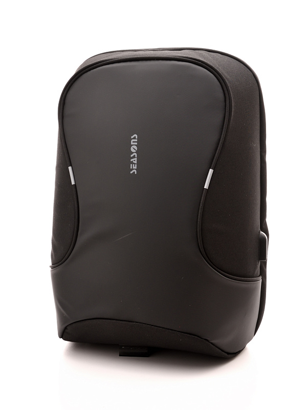 фото Рюкзак для ноутбука 15,6 дюйма SEASONS антивандальный MSP3721 с USB портом, черный