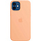 Силиконовый чехол MagSafe для IPhone 12 mini светло-абрикосового цвета