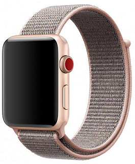 Ремешок COTEetCI W17 Apple Watch Magic Tape Band 38MM/40MM Pink