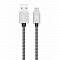 Кабель XtremeMac Premium Lightning to USB. Оплетка из нейлона. Длина 2м. Цвет серебряный.