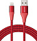 Кабель PowerLine+ II Lightning Cable  0.9 м красный