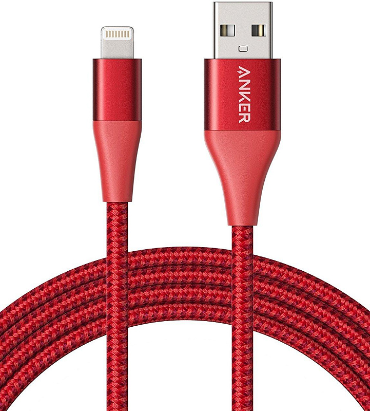 фото Кабель PowerLine+ II Lightning Cable  0.9 м красный