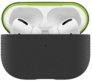 Чехол Incase Reform Sport Case для зарядного кейса AirPods Pro. Цвет: черный/зеленый