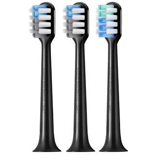 Насадка для зубной щетки Dr.Bei Sonic Electric Toothbrush  BY-V12  (Черный с золотым, 3шт)  (EB02BK060300)