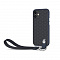 Чехол Moshi Altra с ремешком на запястье для iPhone 12 mini. Поддерживает беспроводную зарядку и аксессуары магнитной системы SnapTo. Материалы: пластик 77%, резина 7%, ткань 16%. Цвет синий