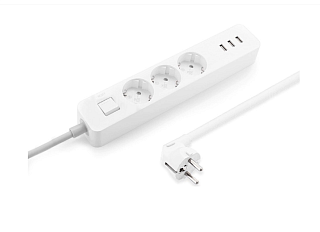 Сетевой фильтр Xiaomi Mi Power Strip Global 3xUSB XMCXB04QM (White)