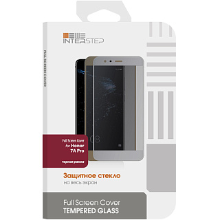 Защитное Стекло Full Screen Cover Для Honor 7A Pro, с черной рамкой