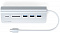 USB-концентратор Satechi Aluminum USB 3.0 Hub & Card Reader ST-TCHCRS (Silver)