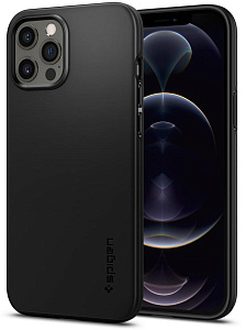 Чехол Spigen Thin Fit (ACS01612) для iPhone 12 Pro Max (Black)