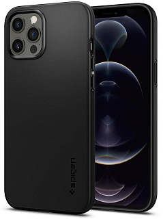 Чехол Spigen Thin Fit (ACS01612) для iPhone 12 Pro Max (Black)