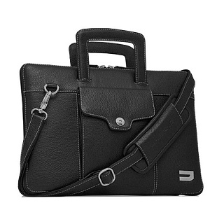 Чехол-портфель Urbano для MacBook 15&quot; кожаный, цвет: черный.
1