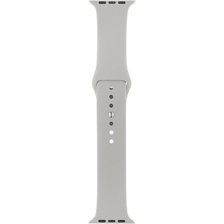 Ремешок SPORT для Apple Watch 38mm&40mm, силикон, светло-серый