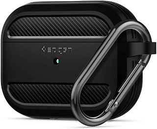 Чехол Spigen Rugged Armor (ASD00540) для AirPods Pro (Black)