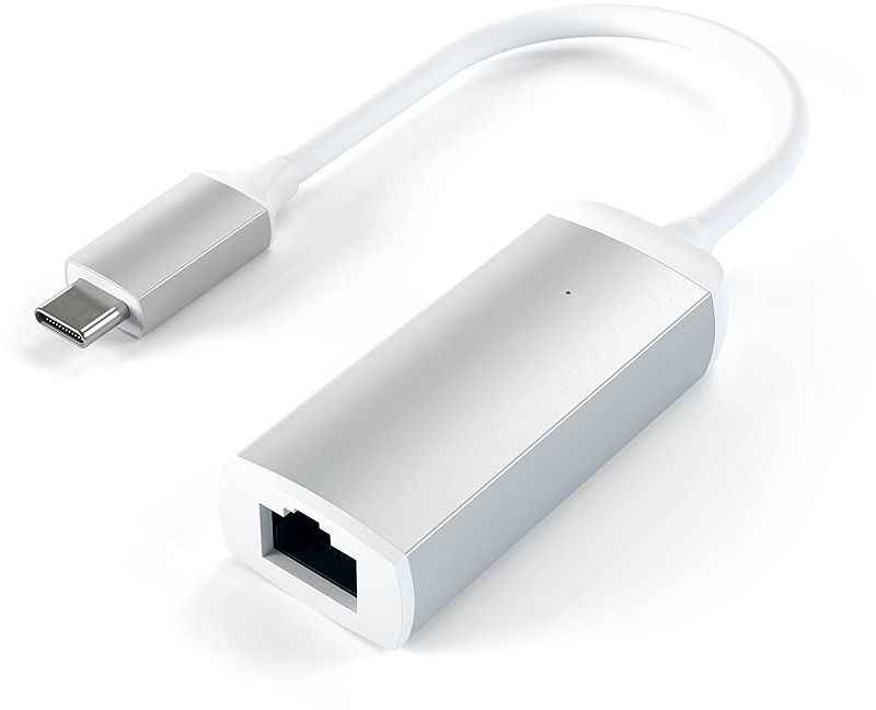 фото Адаптер Satechi Aluminium USB-C to Ethernet ST-TCENS (Silver)