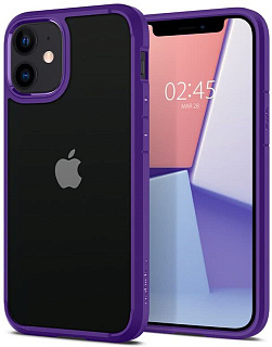 Чехол-накладка Spigen Crystal Hybrid (ACS01544) для iPhone 12 mini (Purple)