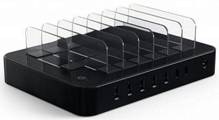 Зарядная станция Satechi 7-Port USB Charging Station Dock (Black)