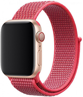 Ремешок COTEetCI W17 Apple Watch Magic Tape Band 38MM/40MM Hibiscus
