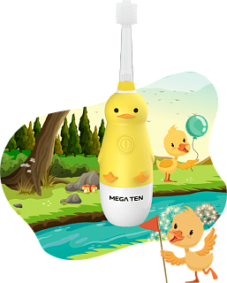 Зубная щетка «Утенок» Megaten Kids Sonic