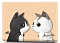 Чехол накладка пластиковая i-Blason для Macbook Pro15 A1707 Black White cat