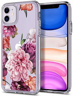 Чехол Spigen Ciel Cecile, rose floral - iPhone 11
