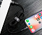 Кабель Baseus cafule Cable USB For iP 2A 3m Gray+Black