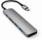 USB-концентратор Satechi Slim Multi-Port V2 (ST-SCMA2M) Type-C 4K (Space Gray)