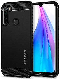 Чехол Spigen Rugged Armor (ACS00693) для Xiaomi Redmi Note 8T (Black)