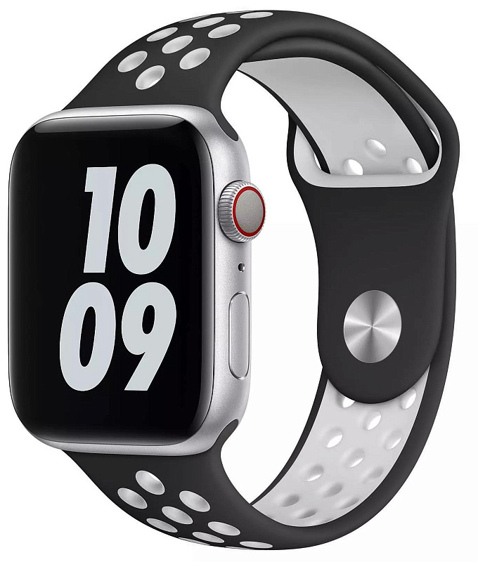 фото Ремешок Wiwu Dual Color Silicone Band для Apple Watch Series 1-6/SE 42/44 mm (Black/White)