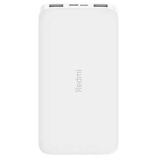 Внешний аккумулятор XIAOMI Redmi Power Bank 10000 mAh Micro-USB/USB-C (PB100LZM) QC3.0 (2xUSB) Белый
