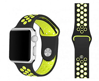 Ремешок COTEetCI W12 Apple Watch  Band 42MM/44MM Black/Yellow