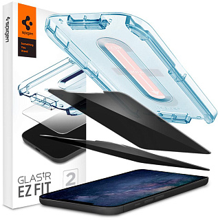Защитное стекло Spigen Glas.tR EZ Fit Privacy 2 Pack (AGL01813) для iPhone 12 mini (Clear)