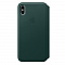 Кожаный чехол Apple Leather Folio для iPhone XS Max, цвет (Forest Green) зелёный лес
Apple iPhone XS Max Leather Folio
