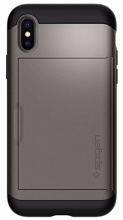 Чехол Spigen Slim Armor CS (057CS22156) для Apple iPhone X (Gunmetal)