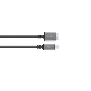 Кабель Moshi USB-C to Micro-B. Длина 50 см. Цвет черный.
Подключайте жесткий диск или смартфон к USB-C устройству. Наслаждайтесь скоростью передачи данных SuperSpeed USB 3.0 до 5 Гбит/с
