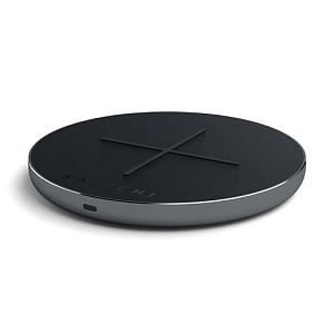 Беспроводное зарядное устройство Satechi Type-C PD & QC Wireless Charger. Функции PD и QC, LED индикация. Цвет серый космос.Satechi Type-C PD & QC Wireless Charger