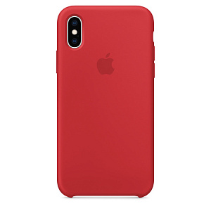 Силиконовый чехол Apple Silicone Case для iPhone XS, цвет (PRODUCT)RED красный