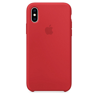 Силиконовый чехол Apple Silicone Case для iPhone XS, цвет (PRODUCT)RED красный