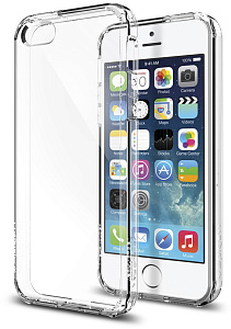 Чехол Spigen для iPhone 5/5s/SE Ultra Hybrid 041CS20171. Crystal Clear