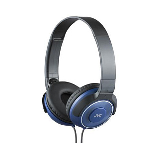 Наушники JVC накладные портативные, модель HA-S220-A-E. Цвет: синий