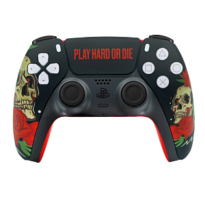 Геймпад DualSense для PS5 "Play hard or die"
