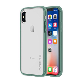 Чехол Incipio Octane Pure для iPhone XS/X. Материал пластик. Цвет прозрачный зеленый
