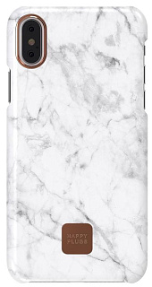 Защитный чехол Happy Plugs Slim Case для Apple iPhone X (White Marble)