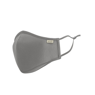 Многоразовая маска Moshi OmniGuard Mask с тремя сменными фильтрами Nanohedron. Цвет: серый