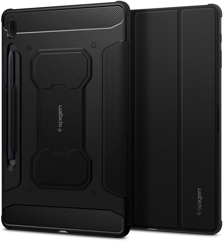 фото Чехол Spigen Rugged Armor Pro (ACS03007) для Samsung Galaxy Tab S7 FE 5G (Black)