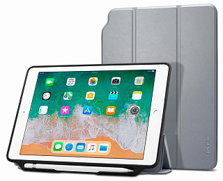 Чехол - книжка Spigen Smart Fold 2, gray - iPad 9.7&quot; 2017/2018