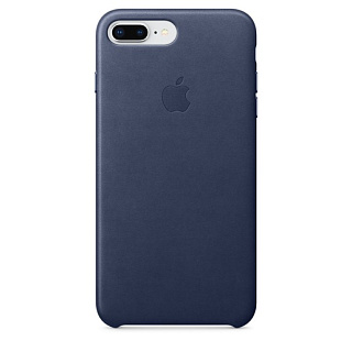 Кожаный чехол Apple Leather Case для iPhone 8 Plus/7 Plus, цвет (Midnight Blue) тёмно-синий