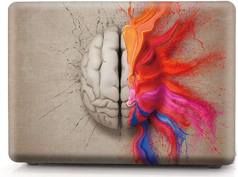 фото Чехол накладка пластиковая i-Blason для Macbook Pro15 A1707 watercolor left and right brain